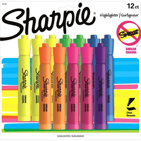 DYMO 12Cd Sharpie Accent Tank Asst 25145